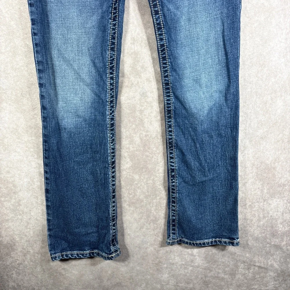 Wrangler 20X Jeans Boys Size 16 Regular Blue Straight Leg Adjustable Waist Denim